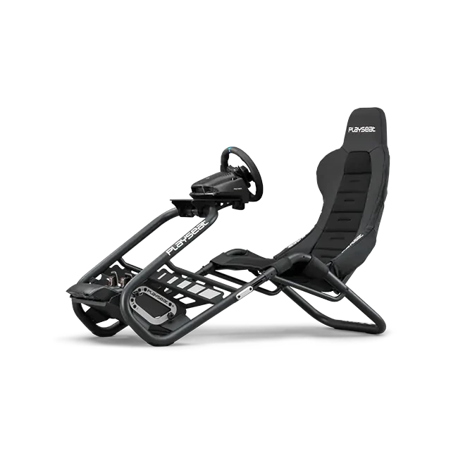 Playseat sim racing cockpit with mounted sim racing seat – ideal for complete sim racing setup at home
