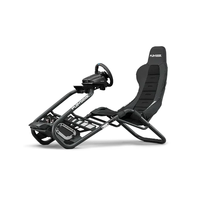Playseat sim racing cockpit with mounted sim racing seat – ideal for complete sim racing setup at home