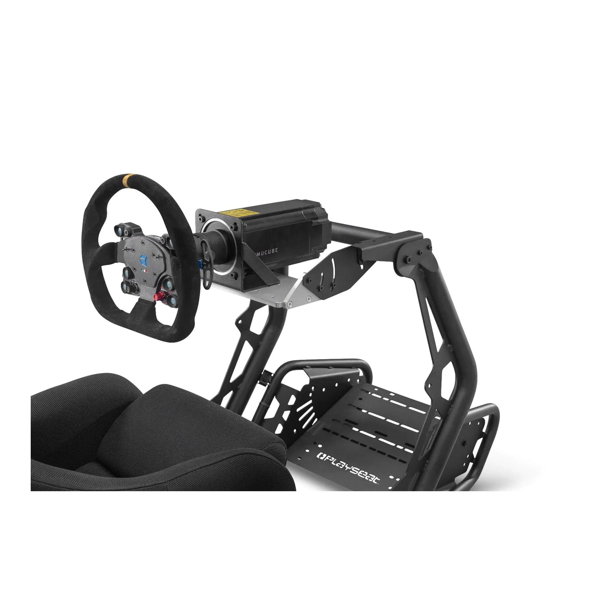 Playseat Direct Drive Adapter with Playseat Sensation Pro with SimCube Steering Wheel